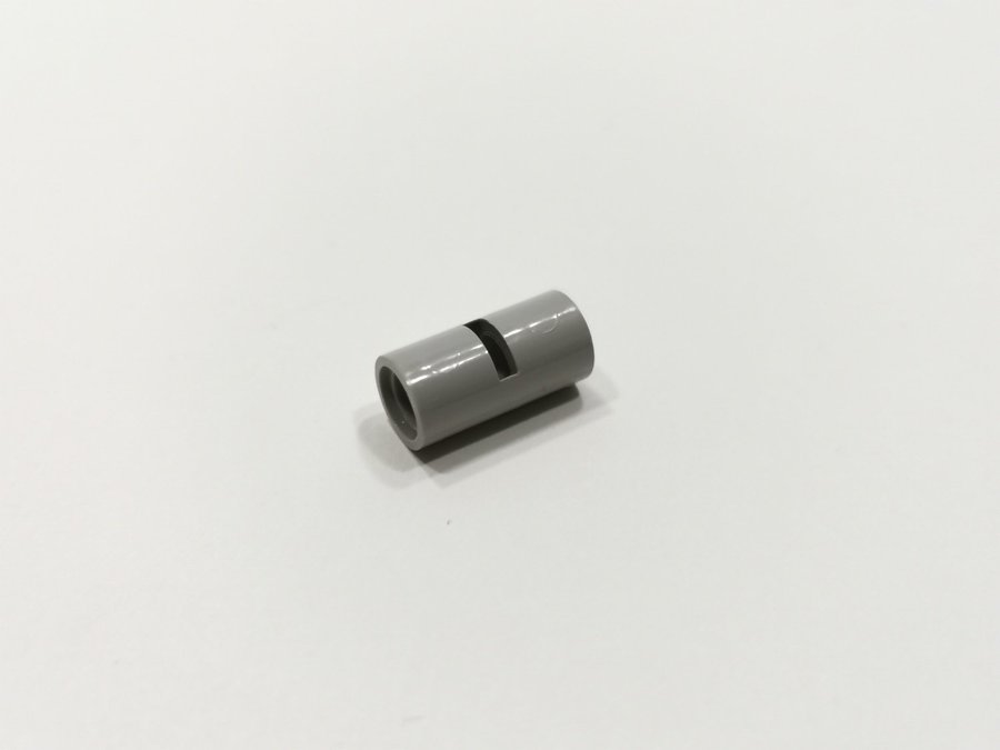 Lego - technic - pin connector - 2L - part 62462 - ljusgrå (B)