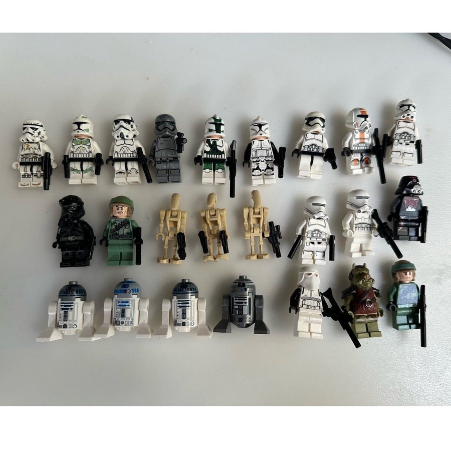 Lego Star Wars Minifigurer ( stormtroopers R2D2)