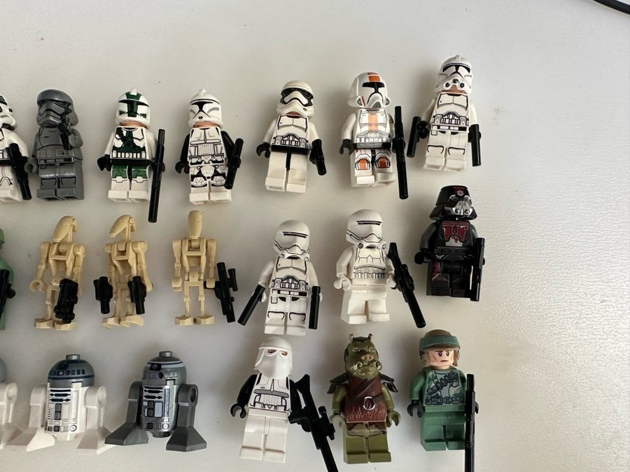 Lego Star Wars Minifigurer ( stormtroopers R2D2)