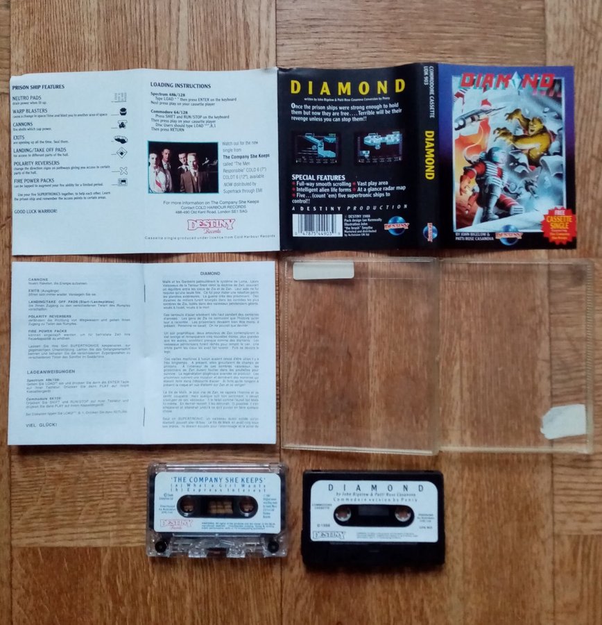 Diamond (Destiny - Activision) ->TESTAD<- Commodore 64 / C64 Spel