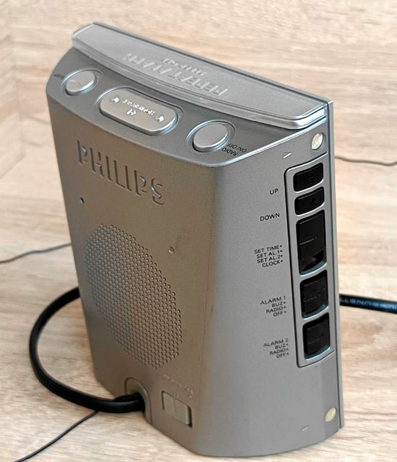 Philips klockradio i spegeldesign