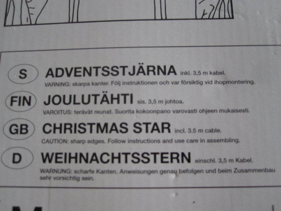 Adventsstjärna i metall