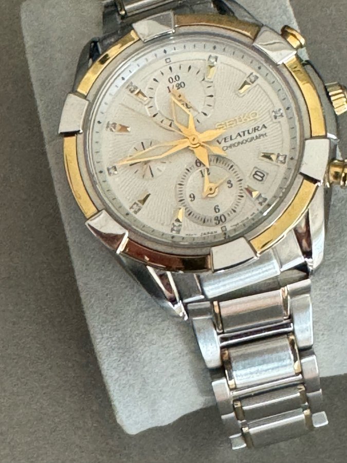 Seiko Velatura Chronograph - Stål  Guld