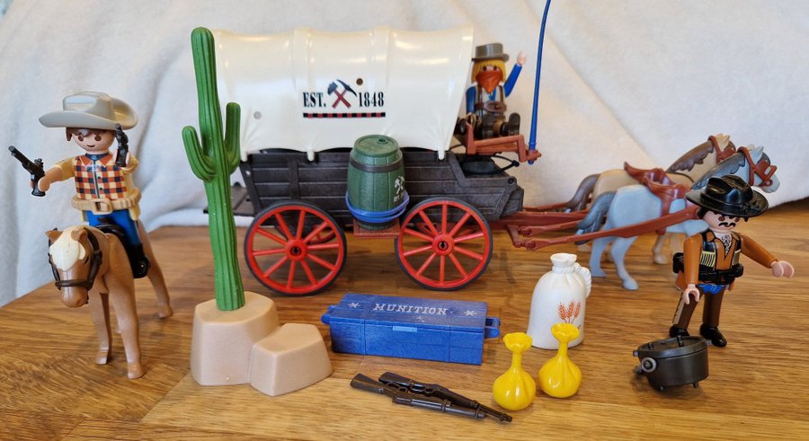 Playmobil Western täcktvagn 5248 med tillbehör