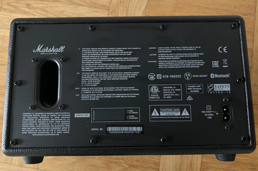 Marshall Acton Bluetooth Högtalare