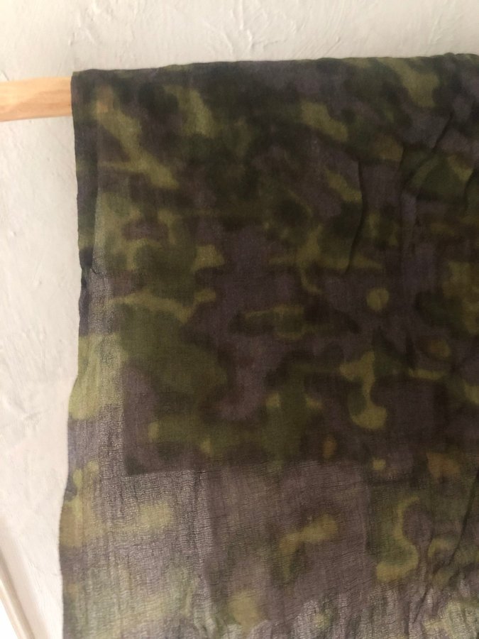 Vintage Dries Van Noten cashmere camouflage sjal/halsduk