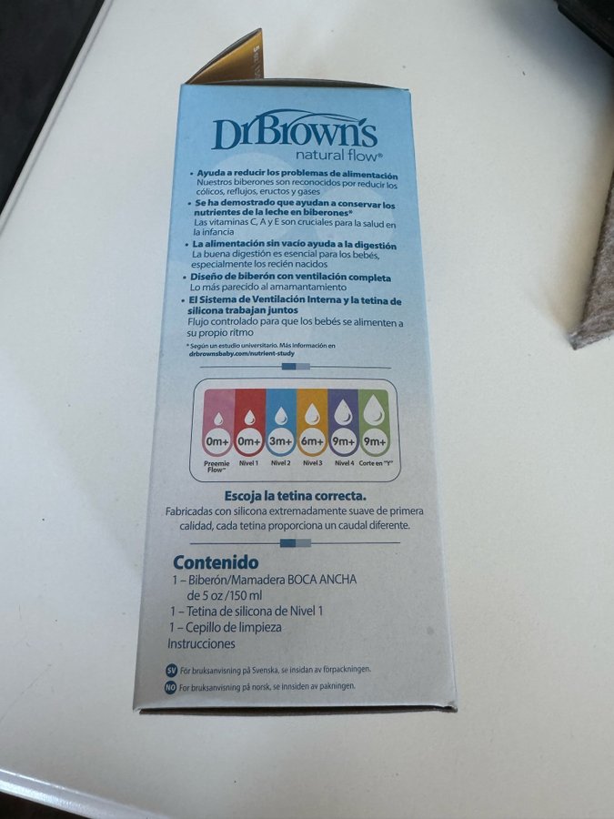 Dr Browns nappflaska options +150ml