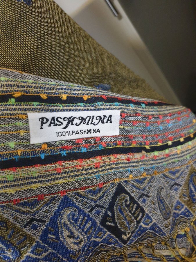 NY PASHMINA SJAL HALSDUK 100% PASHMINA