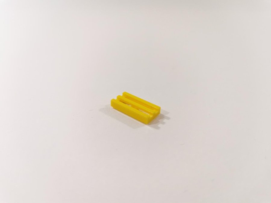 Lego - grill - galler - 1x2 - part 2412 - gul