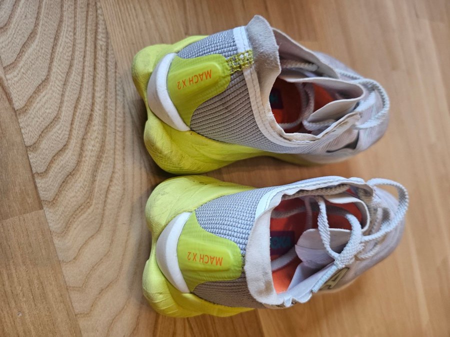 Hoka Mach X2 Löparskor Grå/Gul 41 1/3