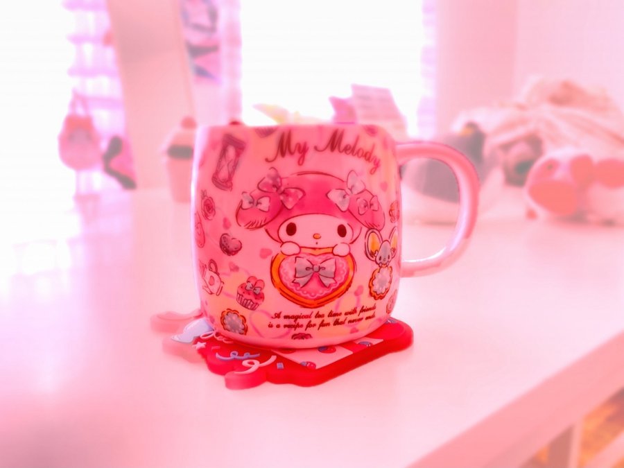 Underlägg till glas / glasunderlägg - Kawaii Rilakkuma San-X