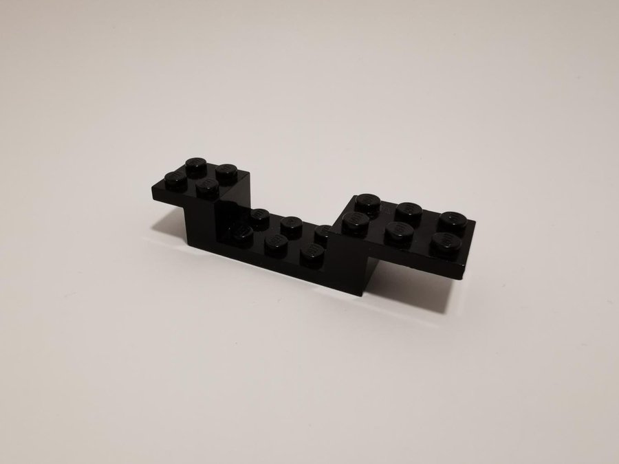 Lego - bracket - vinklad - 8x2x1 1/3 - part 4732 - svart