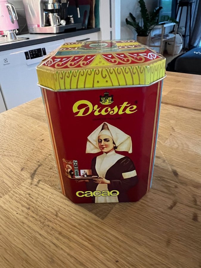 Vintage Plåtburk - DROSTE CACAO - MED ORGINAL INNEHÅLL!!