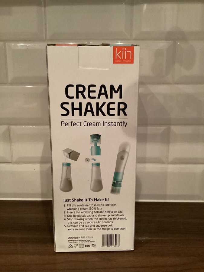 Kiin gräddblandare/ cream shaker. Vispgrädde blandare