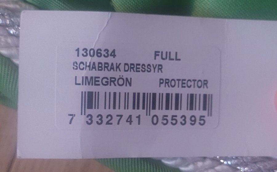 ** NYTT ** Schabrak dressyr Protector från Källquist storlek Full