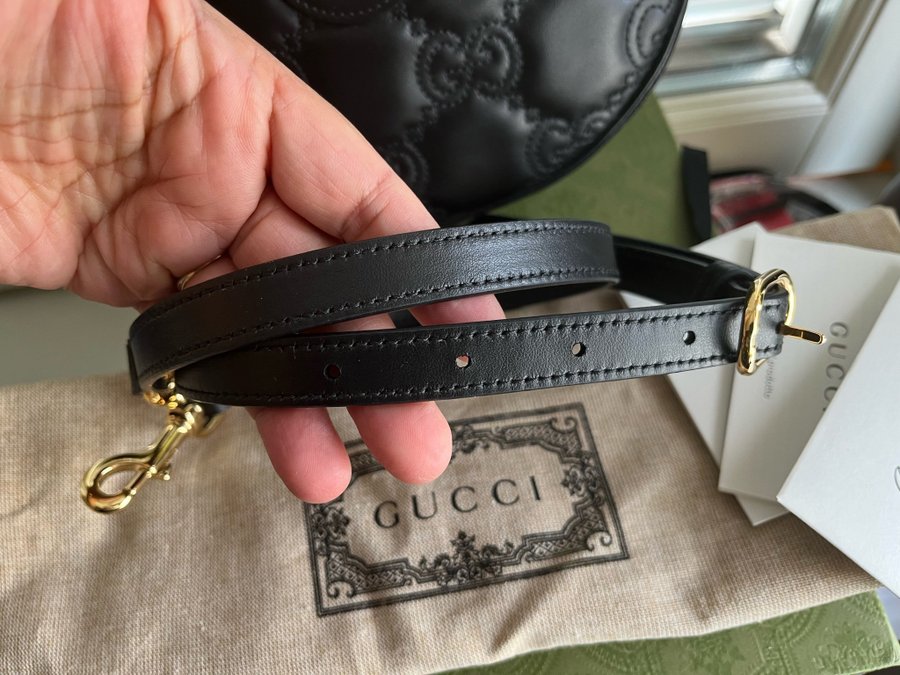 Gucci matelasse moon mini bag