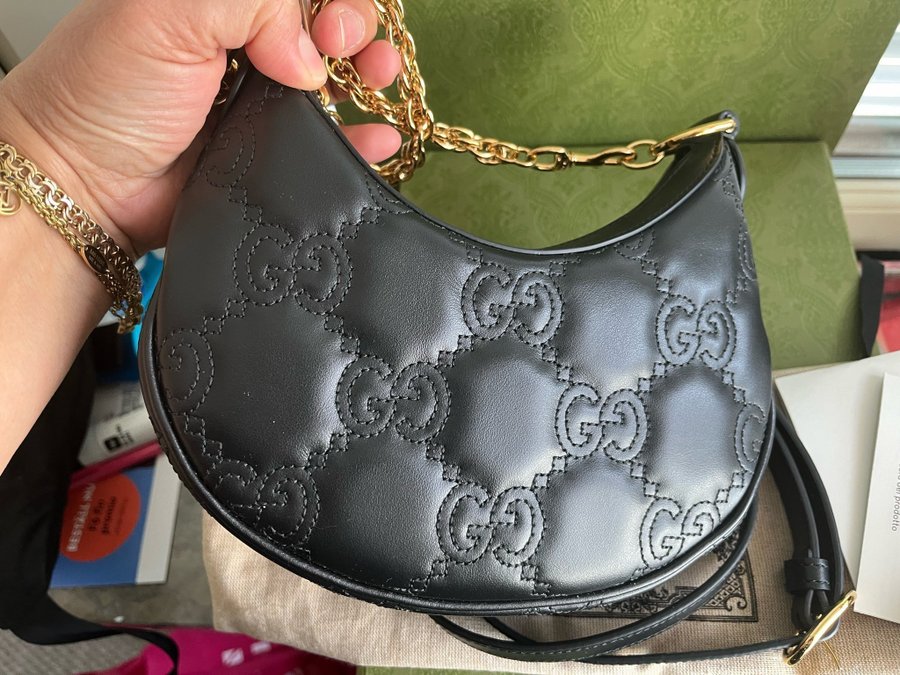 Gucci matelasse moon mini bag