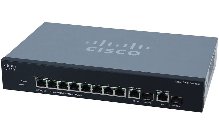 Nätverkswitch Cisco SG300-10MP