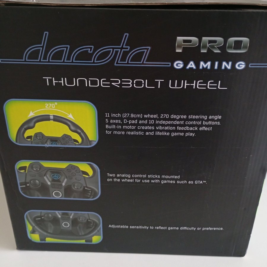 Dakota Pro Gaming Thunderbolt racing / steering Wheel