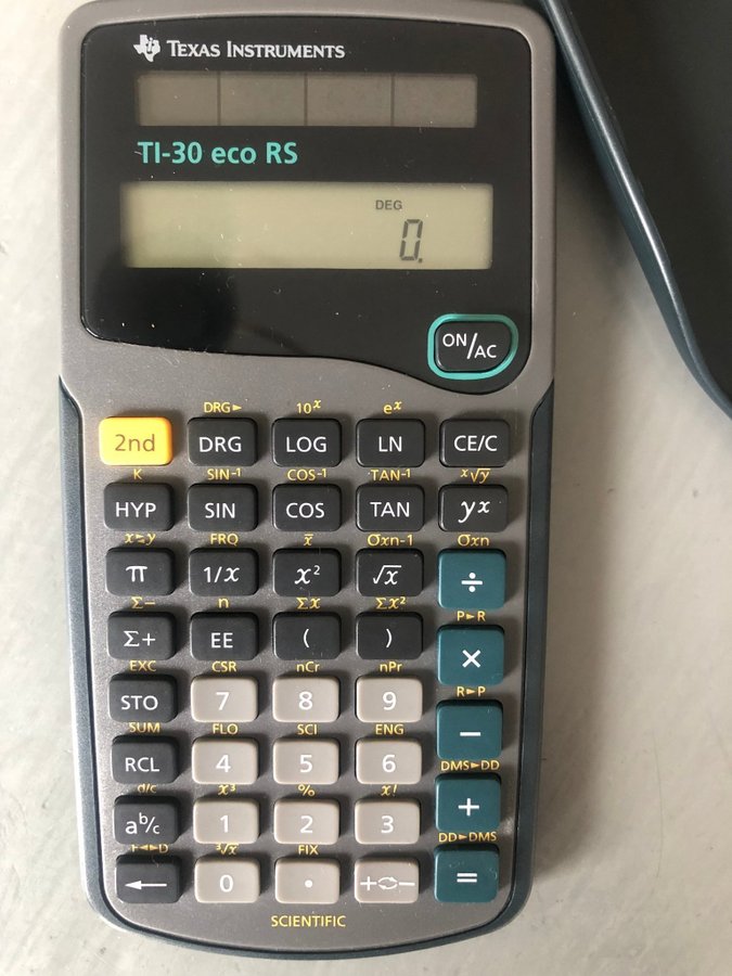 Miniräknare , Texas Instruments TI-30 eco RS