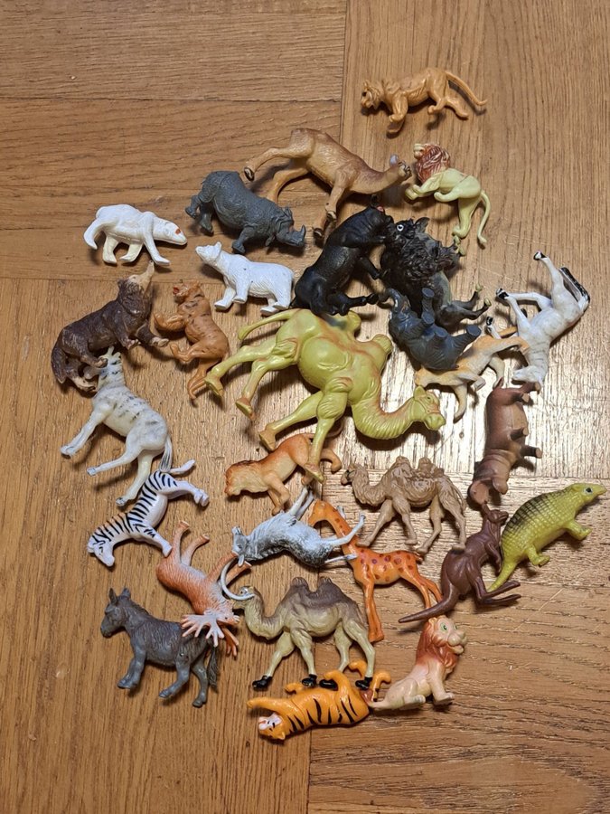 Djurfigurer - Lejon, Zebra, Giraff, Elefant, Kameler, Tiger m.m.