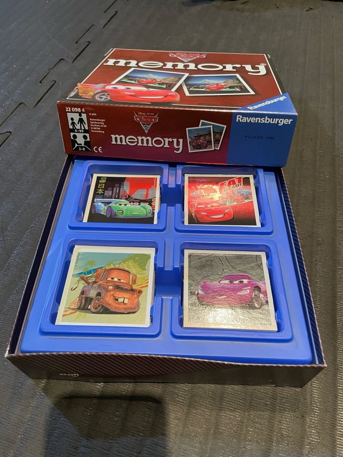 Memory spel Cars 2, Disney Pixar