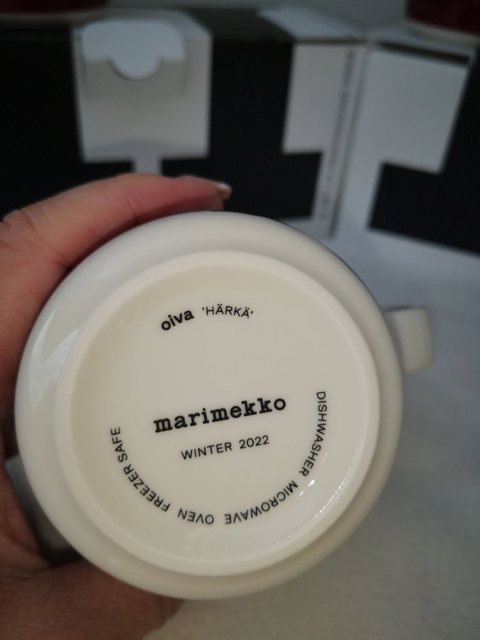 Marimekko mugg Oiva Härkä 2-pack