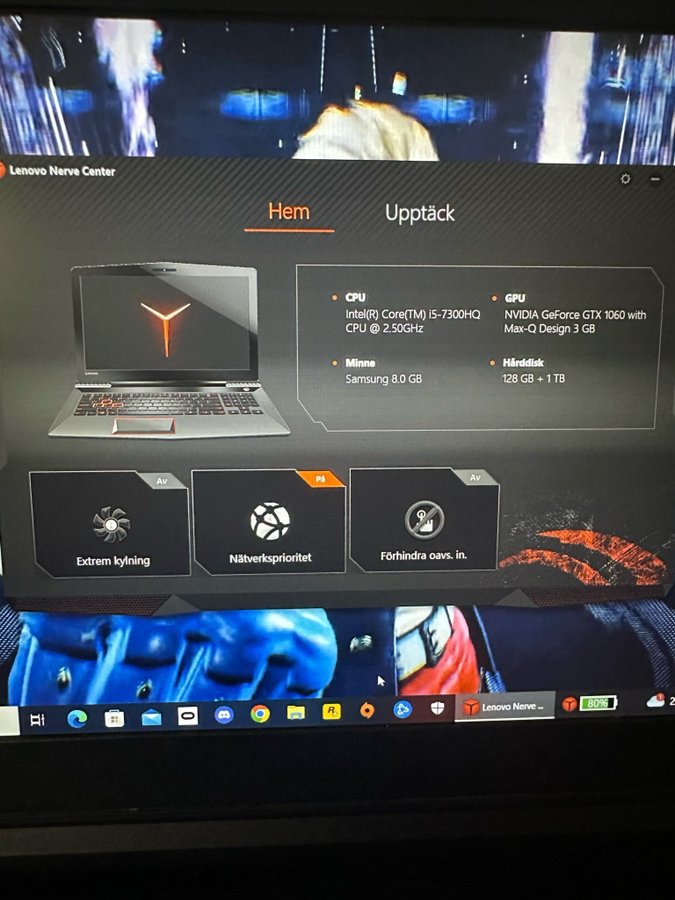 Gaming laptop Lenovo legion y520