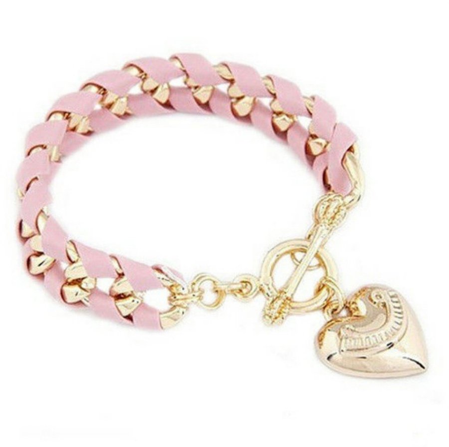 Armband i guld  rosa