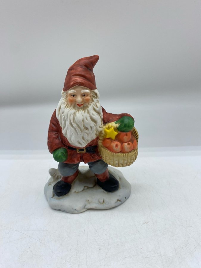 Jultomte Figur i Porslin Miljögården Design 1971 Jul Advent Vintage Retro Tomte