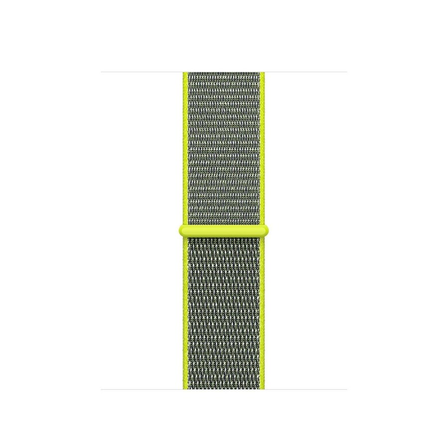 Nylonloop 38/40/41/42mm Apple Watch Armband - GRÅ / NEONGUL