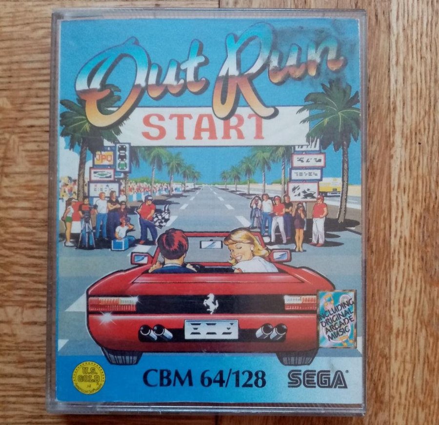 Out Run - OutRun (US Gold - SEGA) - Commodore 64 / C64 Spel