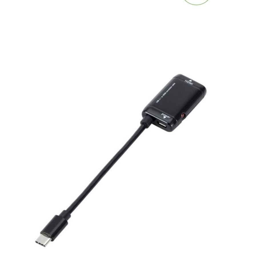 NY/OANVÄND! ADAPTER USB-C--> HDMI, Micro- USB ORD. PRIS 399KR