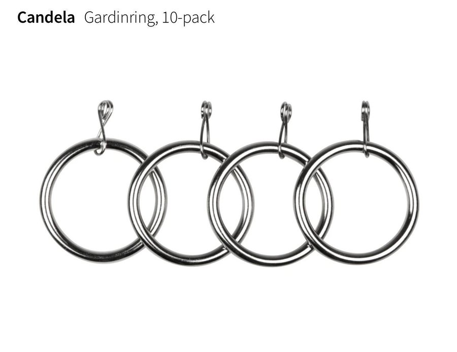 MIO Gardinringar ”Candela” ringar 10-pack