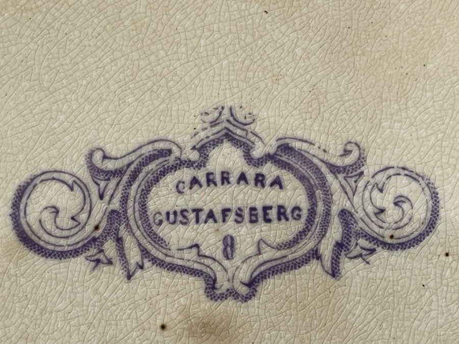 2 st Tallrikar Carrara Gustafsberg