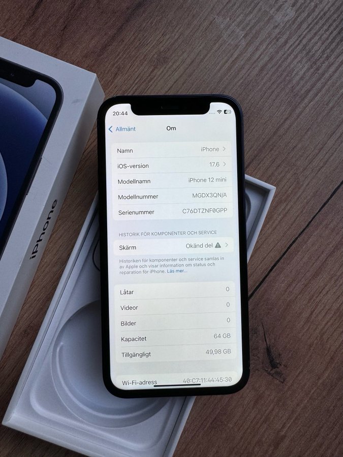 iPhone 12 Mini | 64gb | 100% Batterihälsa |