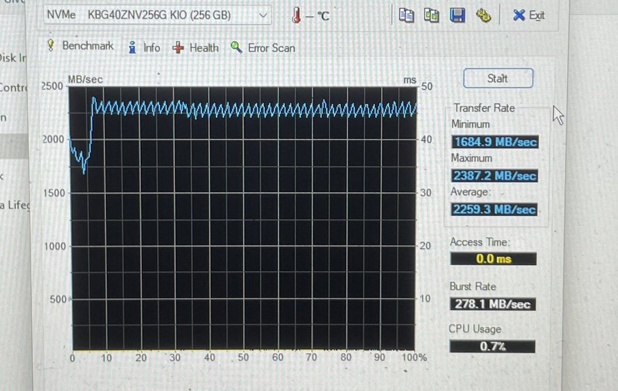 KIOXIA KBG40ZNV256G SSD