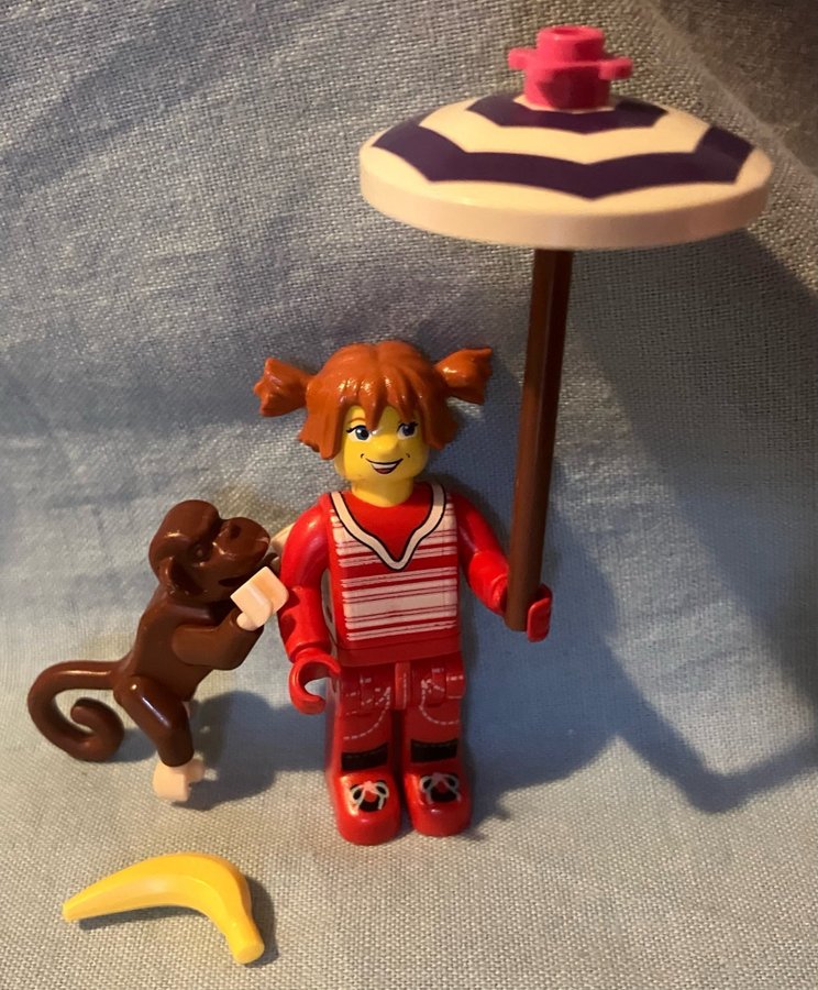 Lego Djur Apa Parasoll Pippi Långstrump