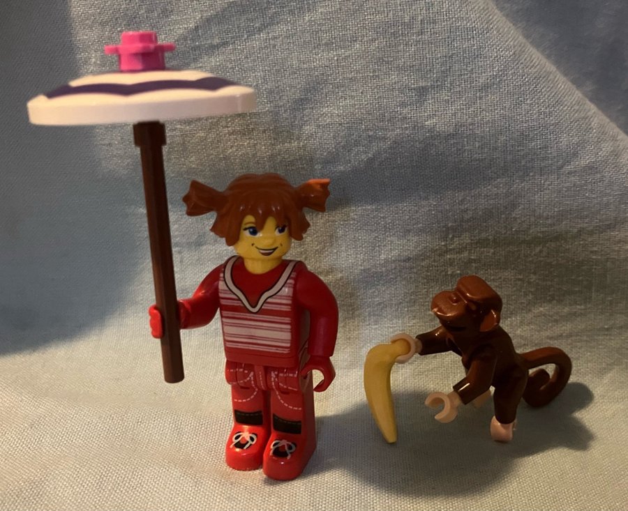 Lego Djur Apa Parasoll Pippi Långstrump