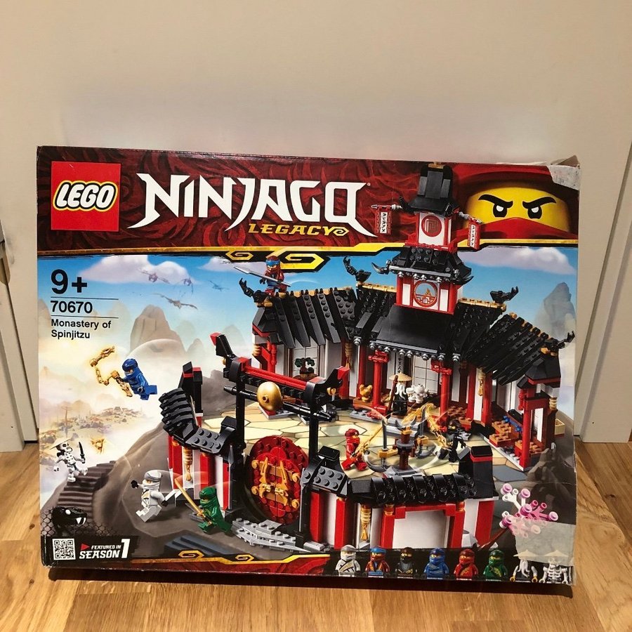 Lego Ninjago Legacy 70670 - Klostret av Spinjitzu - oöppnad, obyggd