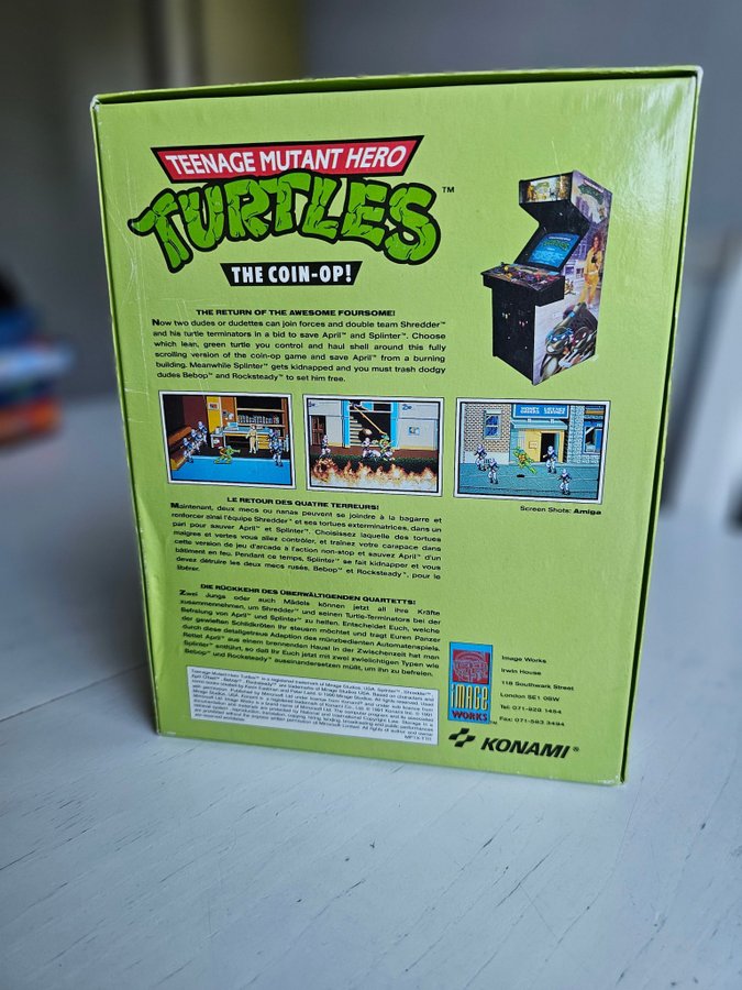 TEENAGE MUTANT HERO TURTLES THE COIN UP! till Commodore 64