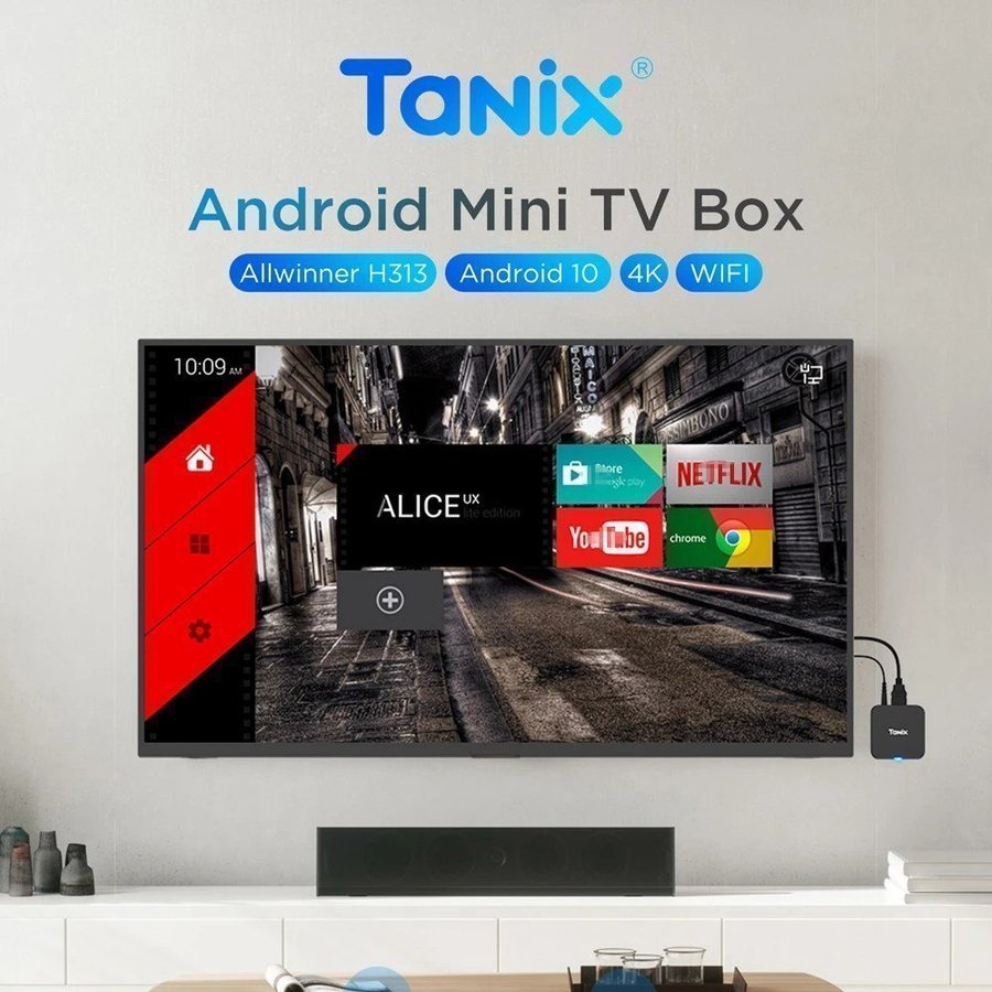 TANIX TX1 Mini TV Box, 2GB RAM 16GB ROM, Voice Gyro