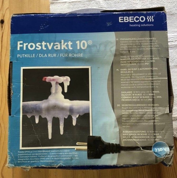 Värmekabel Ebeco Frostvakt 10 30m