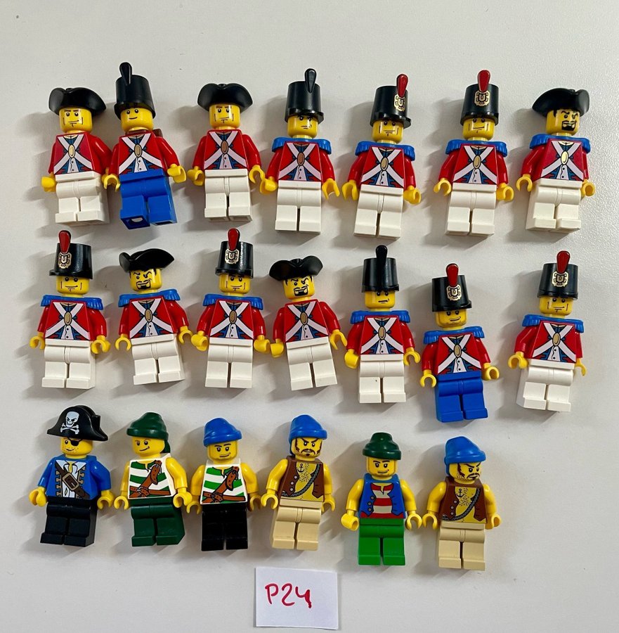 #P24 ÄKTA LEGO pirater pirates minifigurer gubbar figurer