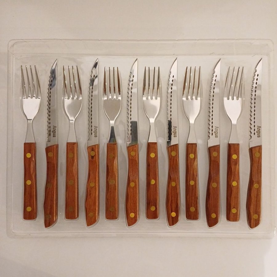 Argus 12-delad Steakkniv  Gaffel Set