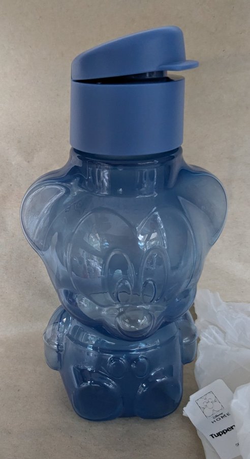 Tupperware Disney Musse Pigg Eco+ flaska 4,25dl blå Ny