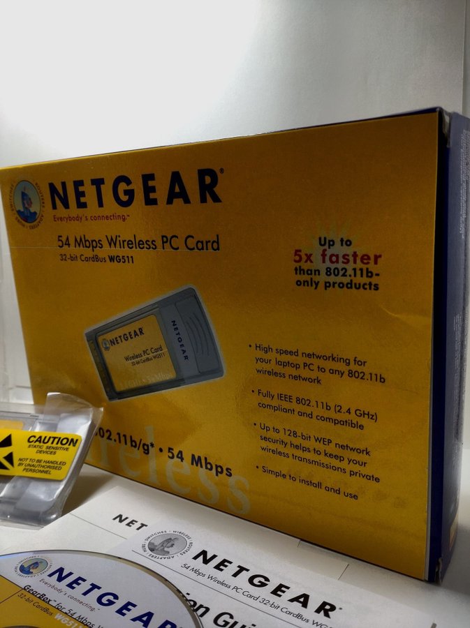 Netgear 54mpbs Wireless Wifi PC-Card