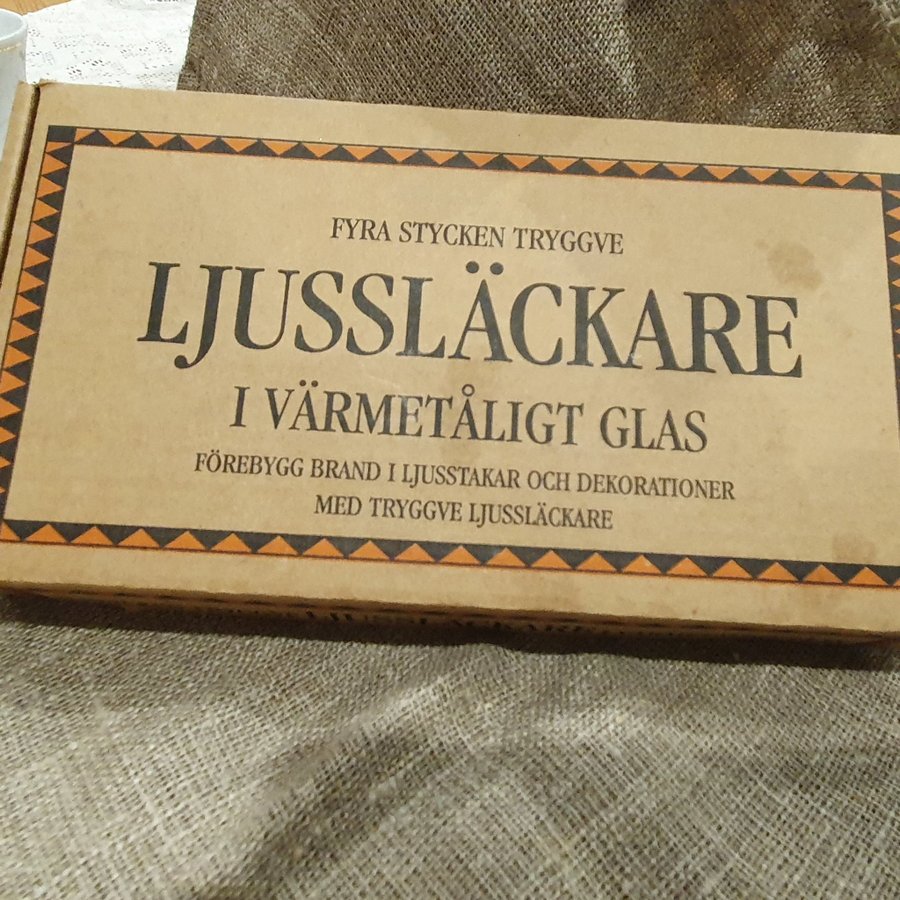 4 st Tryggve Ljus släckare i värmetåligt glas