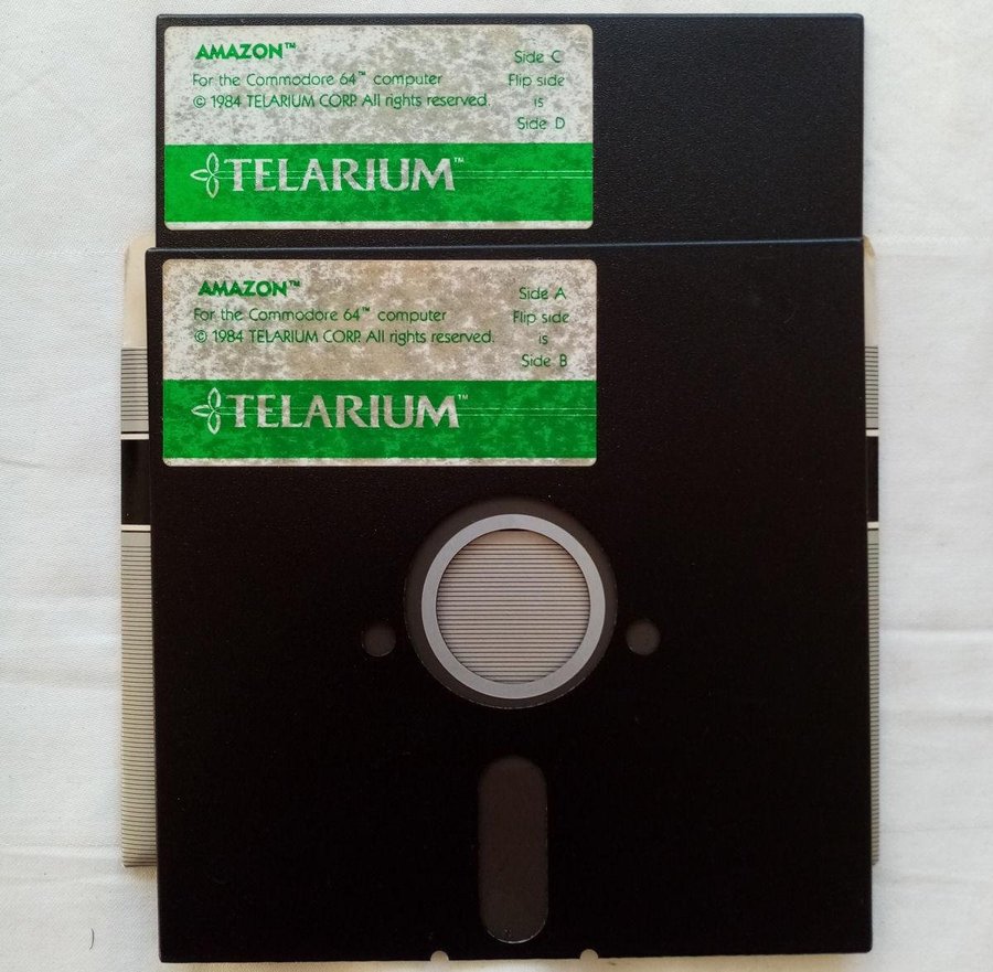 Amazon (Telarium) - Disk ->TESTAD<- Commodore 64 / C64 Spel