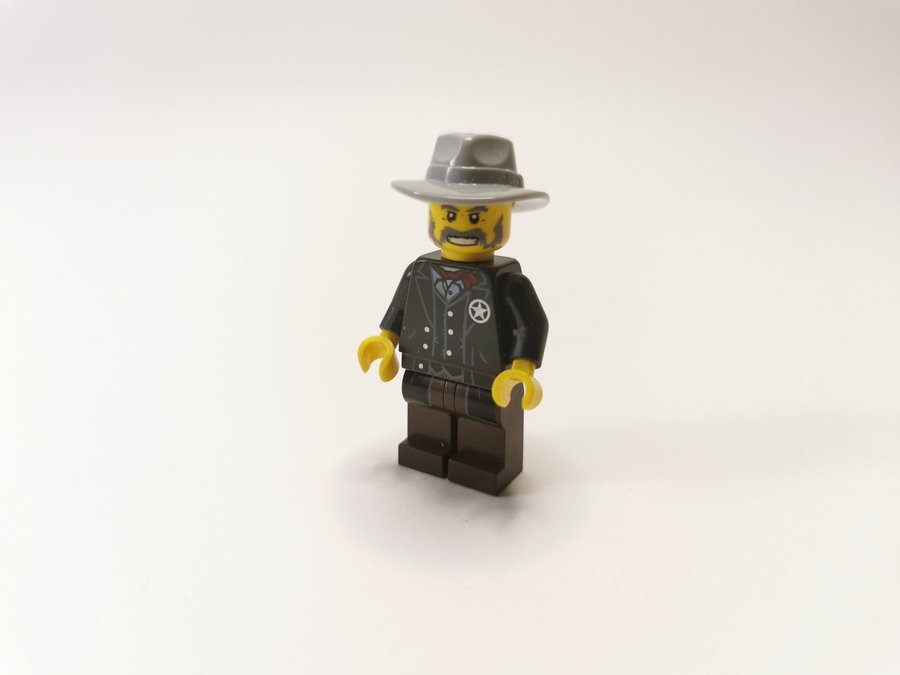 Lego - minifigur - sheriff - svart